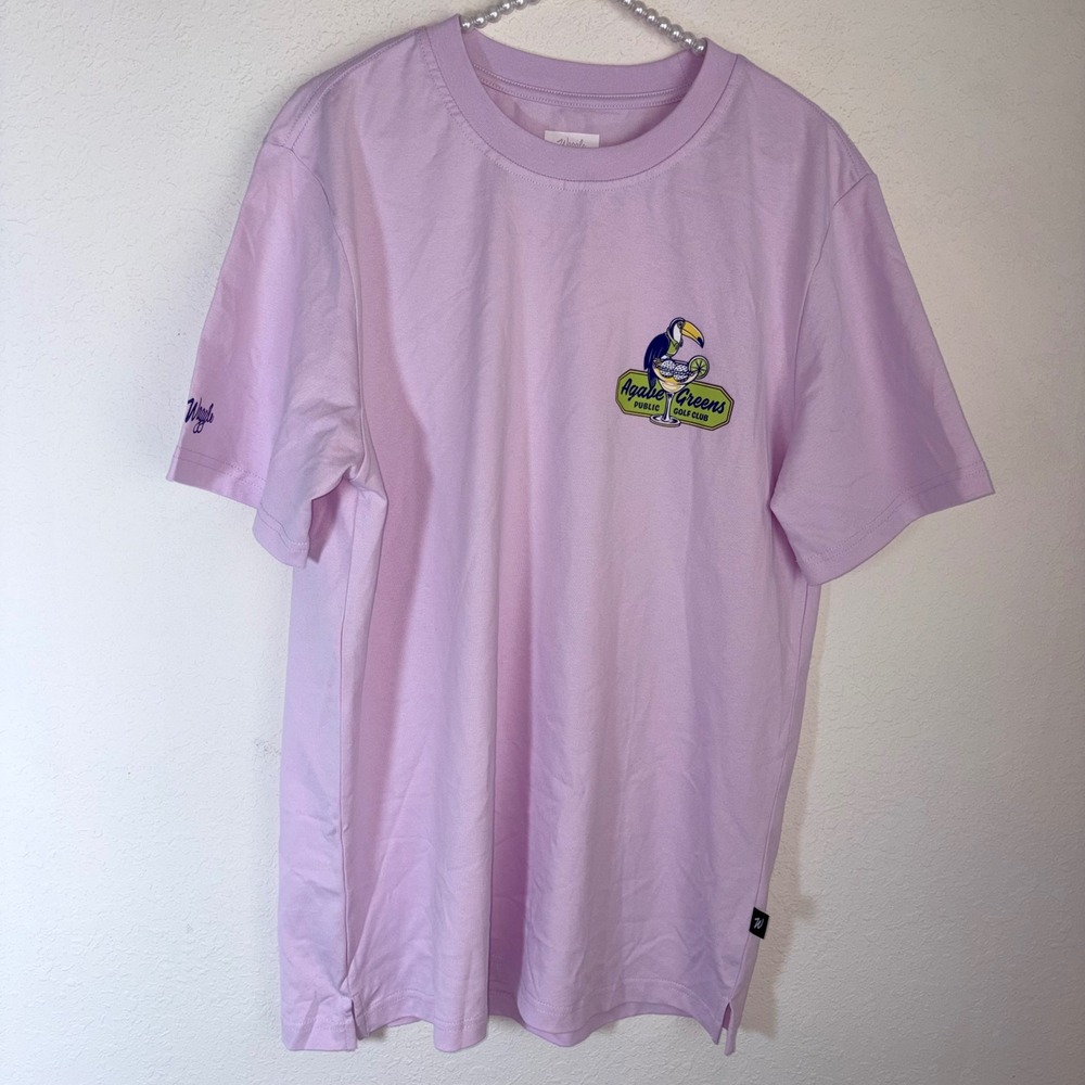Waggle Golf Shirt Medium Lavender Fairway Fiesta Graphic t-shirt new no tags